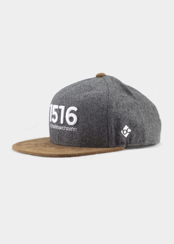 1516 Flanell - grau (Snapback)